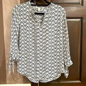 Blue and White Blouse - like new! Size small